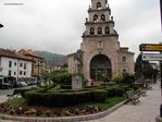 Plaza mayor en Cangas de Ons.