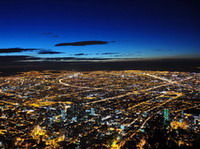 Vista nocturna. Bogotá.