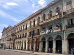 Soportales en La Habana.