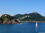 Isla de Santa Clara y Monte Igueldo. San Sebastián.