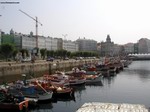 Puerto pesquero de La Corua.