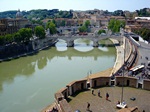 Río Tíber desde el Castillo de Santangelo. Roma.