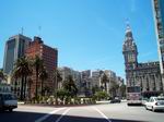 Plaza en Montevideo.