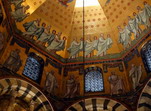 Mosaico en la catedral de Aquisgrán.