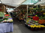 Mercado de flores en Düsseldorf.
