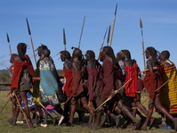 Guerreros masai. Tanzania.