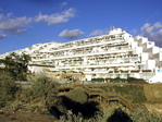 Hotel en playa de Oura.