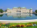 Estanque ante el Palacio de Belvedere. Viena.