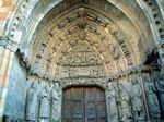 Detalle del pórtico de la Catedral de León