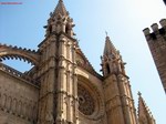 Torres y rosetón de la Catedral. Palma de Mallorca