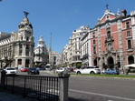 Calle Alcalá y Gran Vía. Madrid.