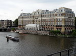 Río Amstel. Amsterdam. Holanda.