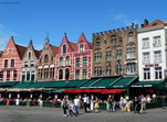 Plaza del Mercado. Brujas. Bélgica.