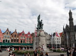 Plaza del Mercado. Brujas. Bélgica.