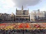 La Gran Plaza alfombrada de flores. Bruselas. Bélgica.