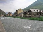 Río Garona en Bossost. Valle de Arán.