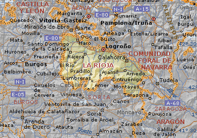 Mapa de La Rioja