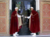 Entrada del Hotel Mamunia. Marrakech.