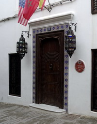 Hotel en la kasbah de Tánger.