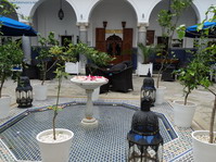 Patio del hotel Minzah. Tánger.