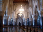 Interior de la mezquita de Casablanca.