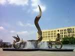 Fuente de la culebra en Plaza Zapatía. Guadalajara