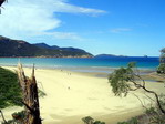 Playa en Nueva Zelanda.