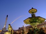 Fuente en la Plaza del Rossio - Lisboa