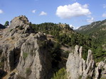 Formaciones rocosas en la Sierra de Cazorla