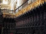 Interior de la Catedral-Mezquita - Detalle del coro, tallado en caoba - Córdoba