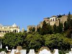 Alcazaba y Ayuntamiento desde jardines de Pedro Luís Alonso - Málaga