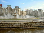 Fuente en la Plaza Unirii. Bucarest.