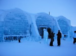 Exterior del Hotel de Hielo. Jukkarsjarvi.