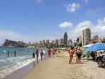 Playa de Poniente. Benidorm. Alicante.