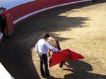 Sobrino de Antonio, físico, toreando una vaquilla