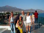 Car, Karol, Antonio y Victoria en Nerja.