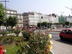 Avenida junto al Paseo Martimo de La Corua.