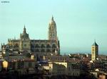 Vista de la Catedral desde el Parador de turismo. Segovia.