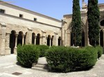 Patio del claustro en Monasterio de Vallbona.