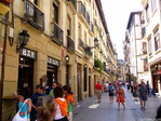 Calle del barrio antiguo. San Sebastián.