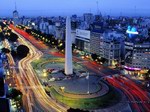 Avenida 9 de julio en Buenos Aires - Argentina