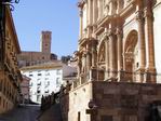 Fachada de la Ex-Colegiata y Castillo de Lorca